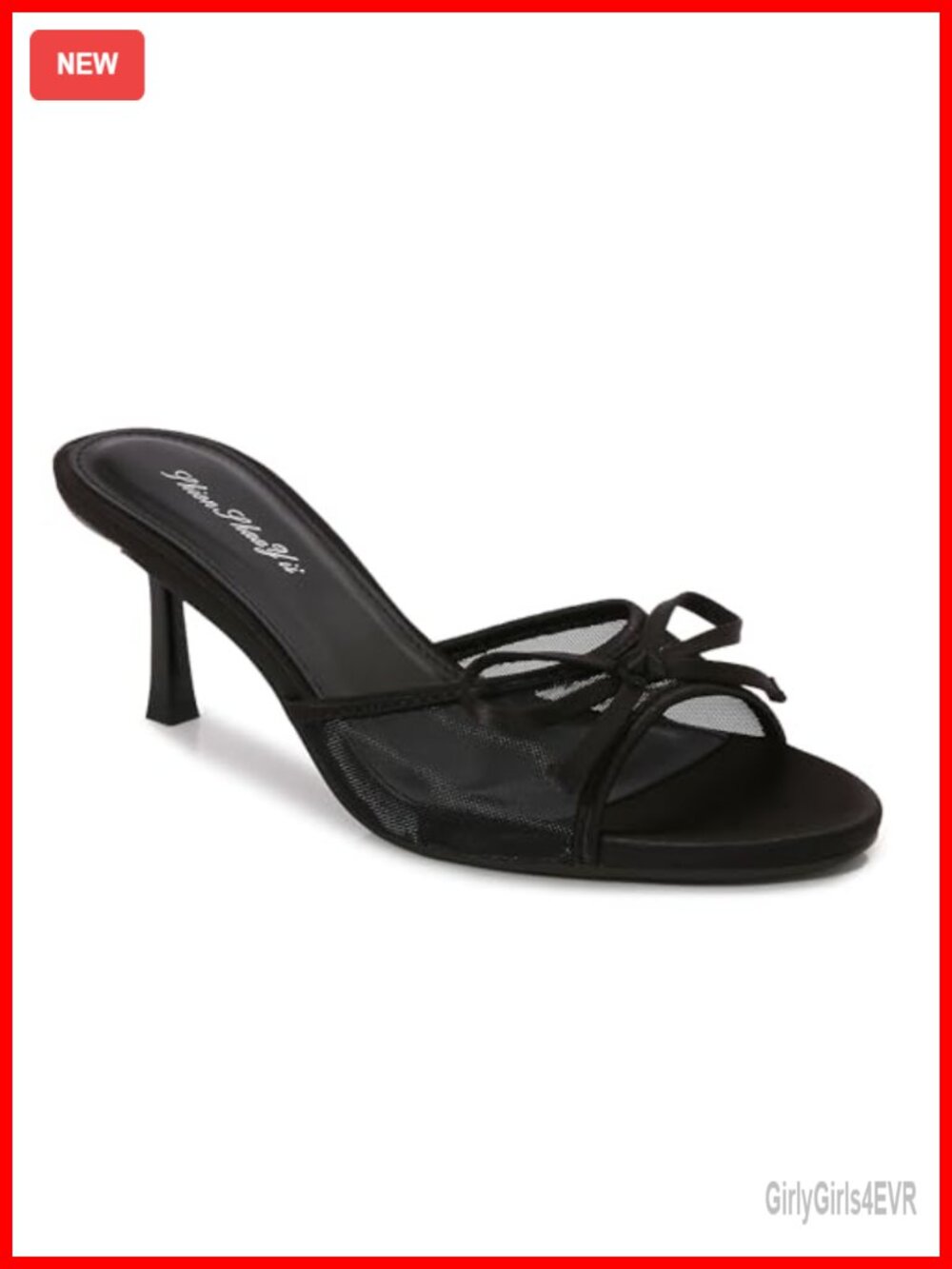 Womens Kitten Heel Sandals Round Toe Bow Vintage Mules Slip On Backless Heels